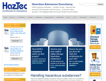 Tablet Screenshot of haztec.co.nz
